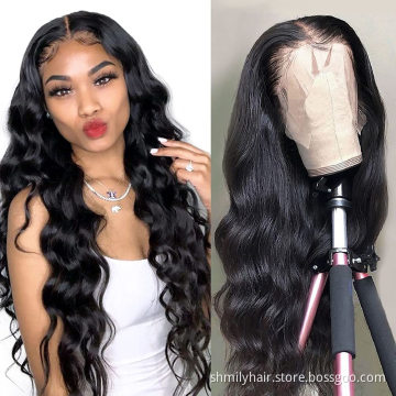 Wholesale 13x4 Body Wave Lace Front Wig HD Transparent Full Lace Front Human Hair Wigs Brazilian For Black Women Frontal Wig
